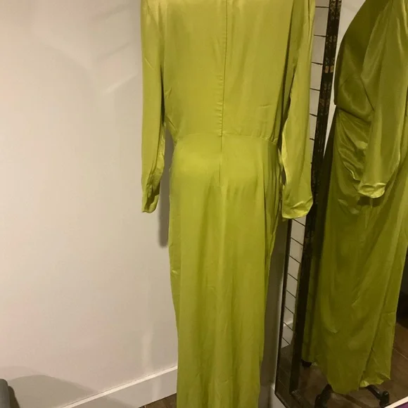 Mango Ruched Satin Dress - Picture 4 of 7